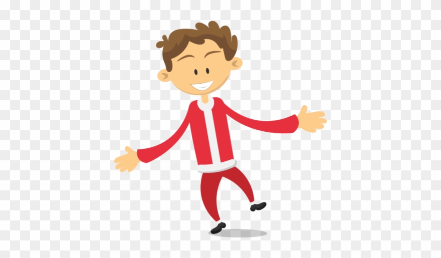 In A Santa Costume Christmas Party People - Man Party Png Clipart