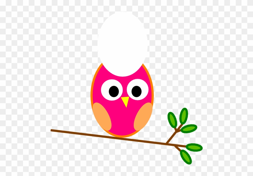 Pink Owl Clip Art - Clip Art Cute Owl - Png Download