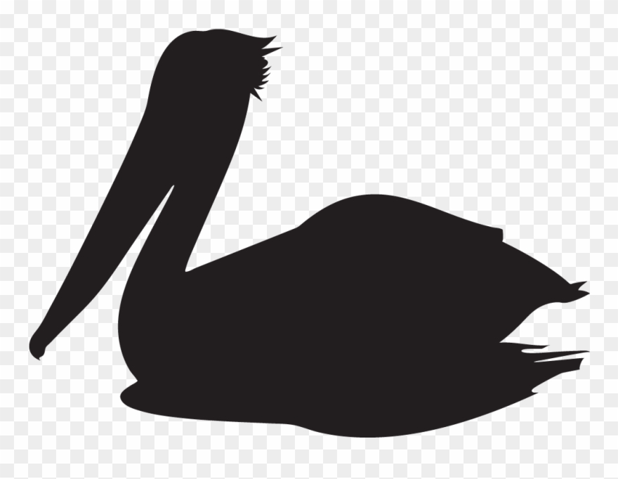Brown Pelican - Pelican Silhouette Clipart