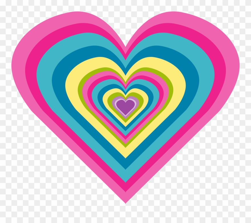 All Things Positively Positive Page Designerbcheartlarge - Glitter Moving Rainbow Hearts Clipart