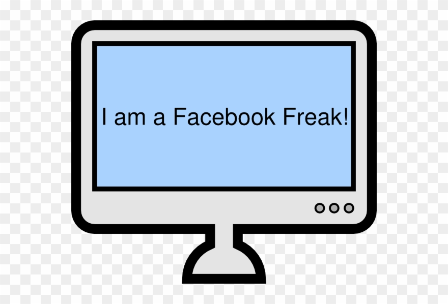 Image Of A Desktop With Facebook Slogan On It Clip - Computer Screen Clipart - Png Download