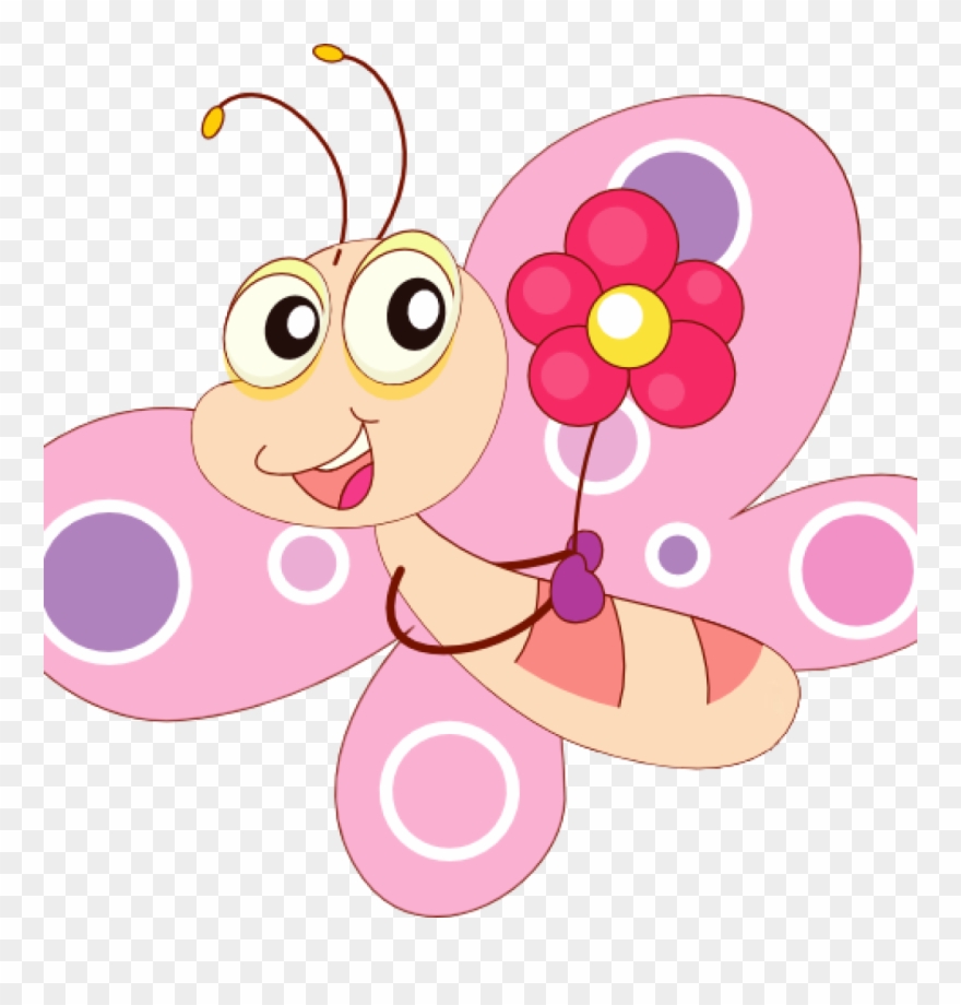 Cute Butterfly Clipart Cute Butterfly Clipart Letters - Butterfly Cartoon Images Png Transparent Png