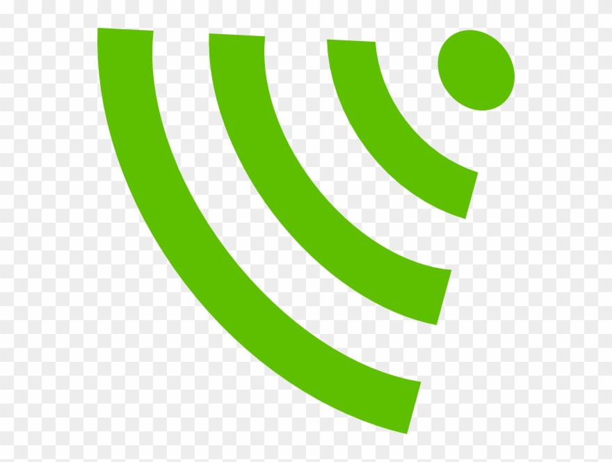 Codes For Insertion - Green Wifi Signal Png Clipart