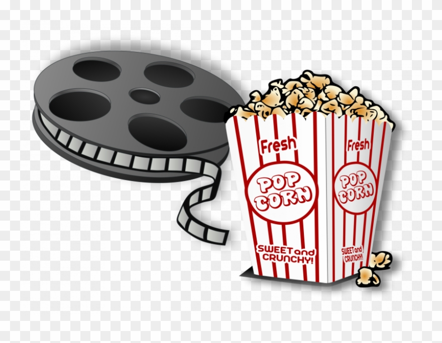 Movie And Popcorn Cartoon Clipart