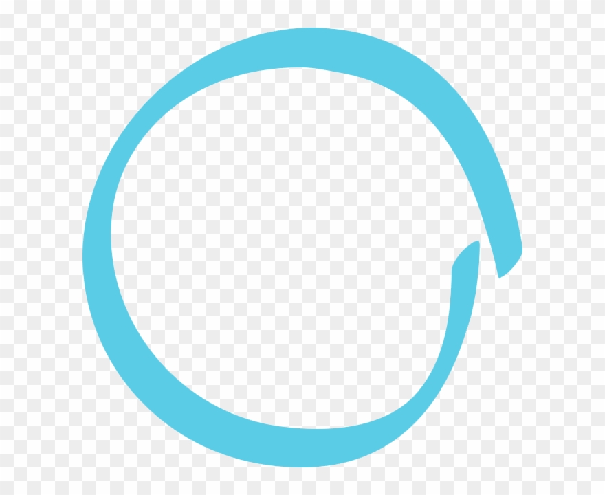 Circle With Blue Border Clipart