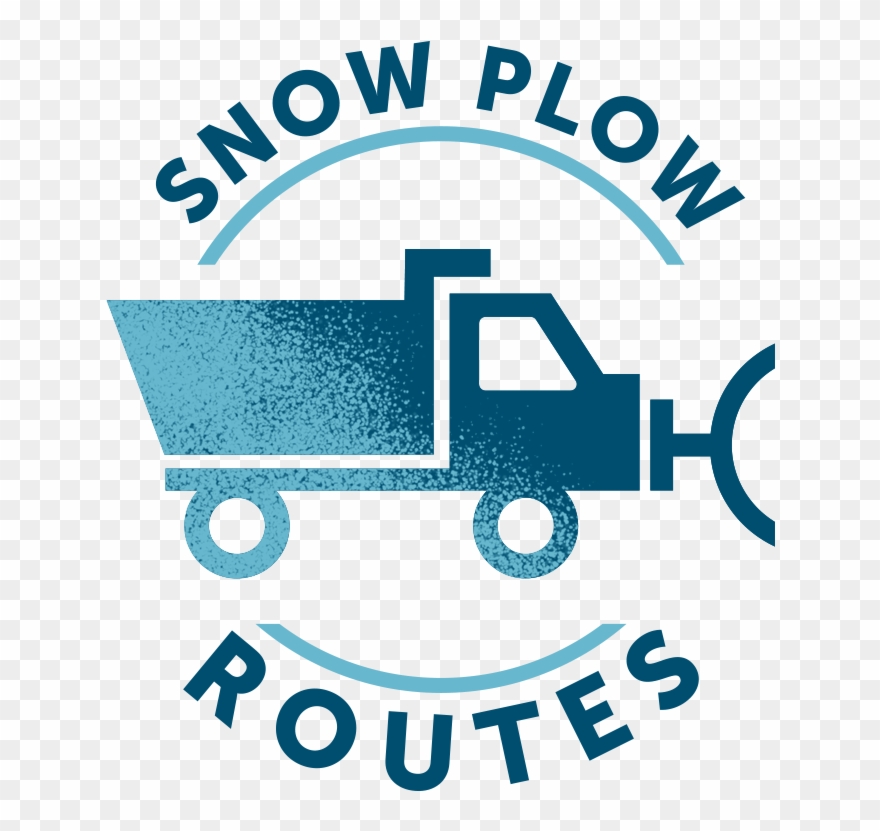 Snow Plow Routes - Graphic Design Clipart