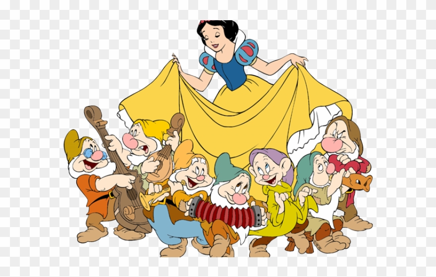 Dwarf Clipart Snow White's - Snow White And Dwarfs - Png Download