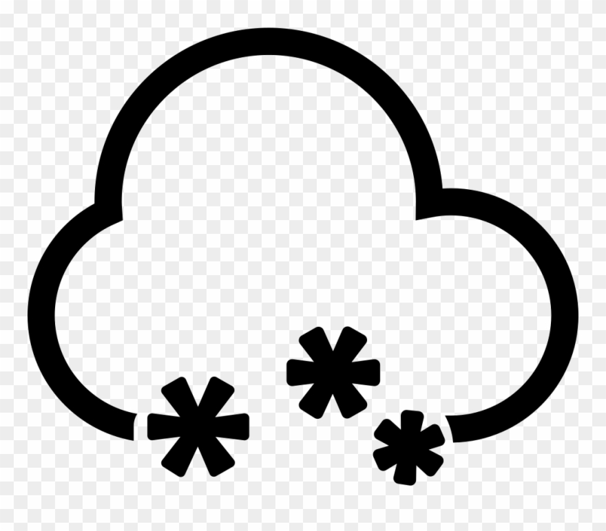 Snow Cloud Comments - Nube Nieve Icono Clipart
