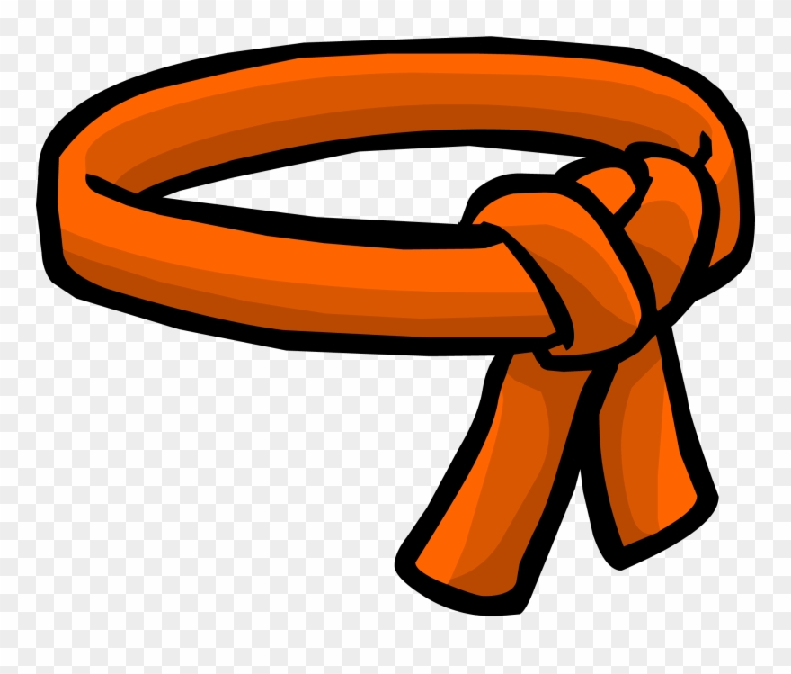 Orange Ninja Belt Club Penguin Wiki Fandom Powered - Club Penguin Orange Belt Clipart