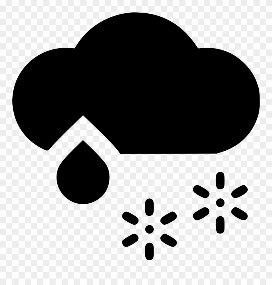Rain Clipart Snow Mix - Snow - Png Download