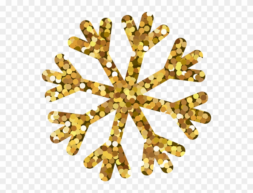 Snowflakes Gold Png Clip Art Image - Snowflake Transparent Png