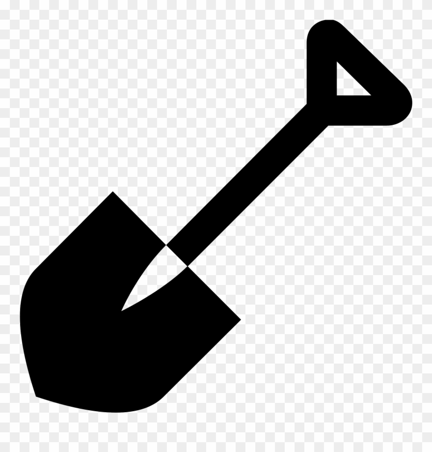 Shovel Vector Png Clip Transparent Library - Free Shovel Icon