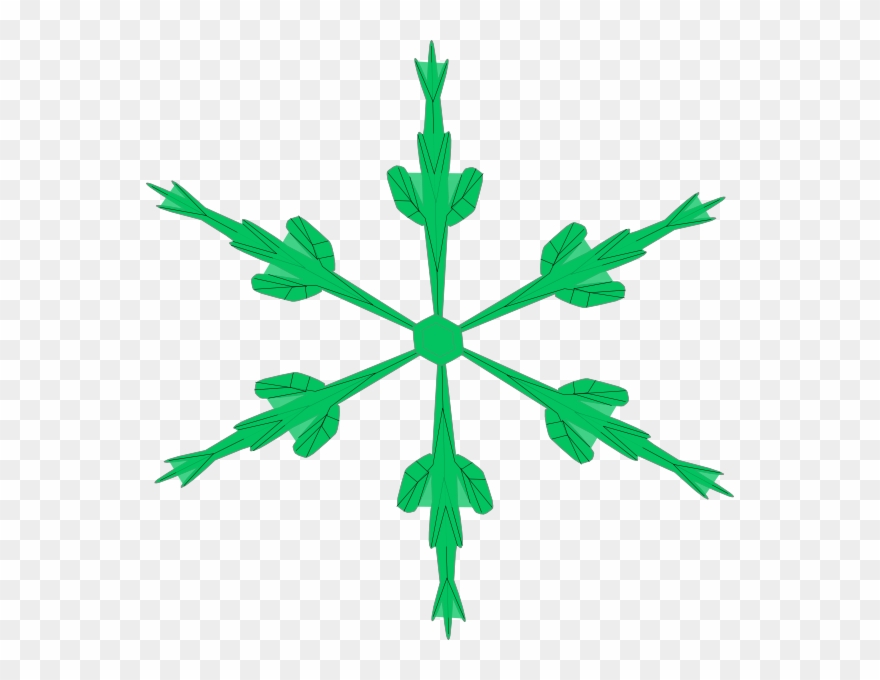 Skinny Snowflake Clip Art - Paper Flower Center Svg - Png Download