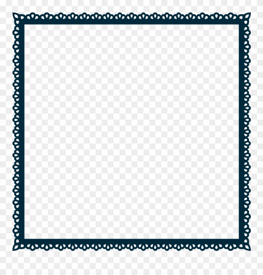 Svg Freeuse Onlinelabels Clip Art Scallop Frame Extrapolated - Square Shape Scallop Frame Png Transparent Png