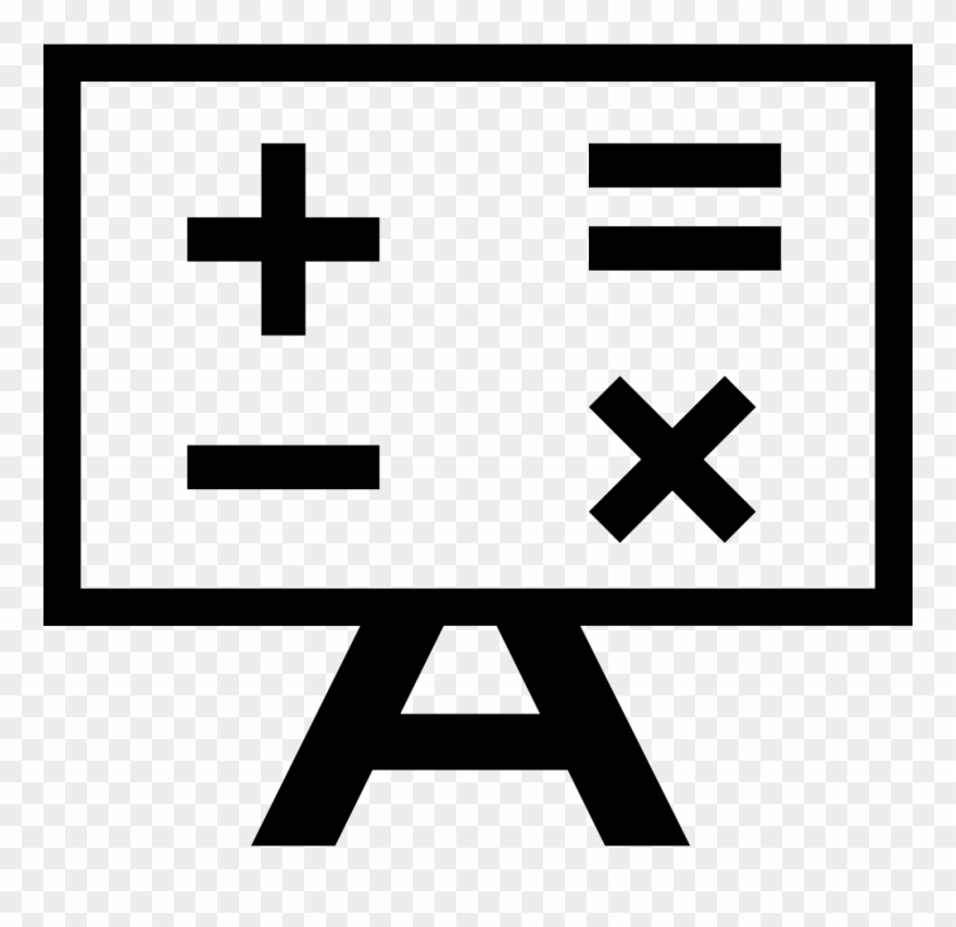 Mathematics Clipart Mathematics Calculation - Matematicas Dibujo Blanco Y Negro - Png Download