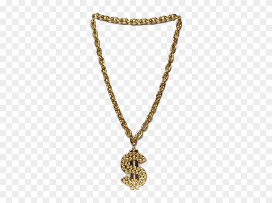 Clip Art Freeuse Stock Thug Life Gold Chain - Cheap Dollar Sign Necklace - Png Download