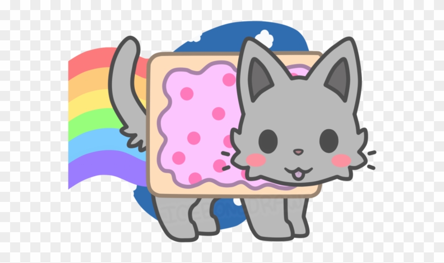 Nyan Cat Clipart Chibi - Kawaii Chibi Nyan Cat - Png Download