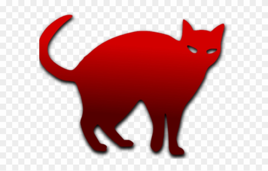 Tuxedo Cat Clipart Cat Silhouette - Chat Noir - Png Download