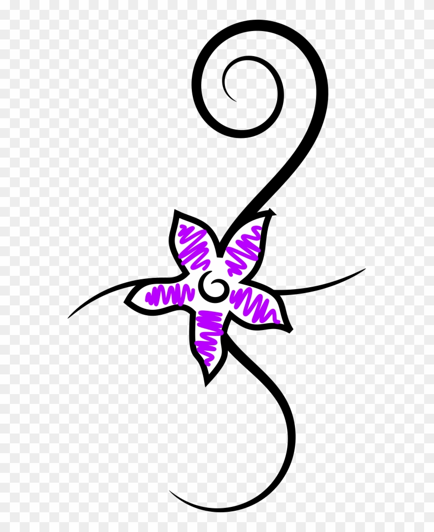 Tattoo Clip Art Computer Icons Drawing Download - Bunga Tato - Png Download
