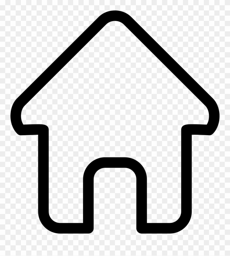 House Outline Clip Art At Clkercom Vector Clip Art - Home Outline Icon Png Transparent Png