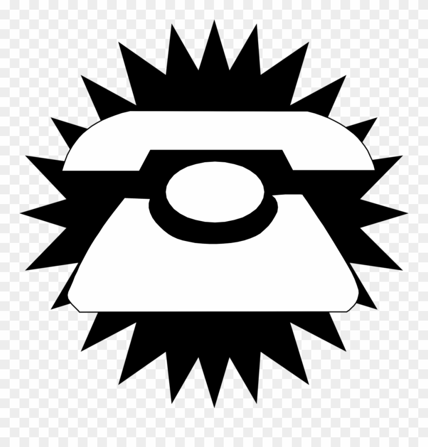 Free Stock Photo Illustration Of A Telephone Silhouette - Icon Hot Gif Clipart