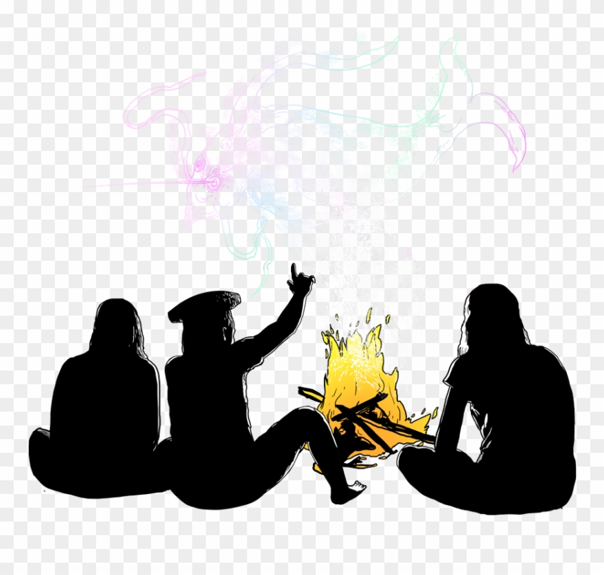 Telling Stories Amazon Frontlines - Elder Telling Story Clipart - Png Download