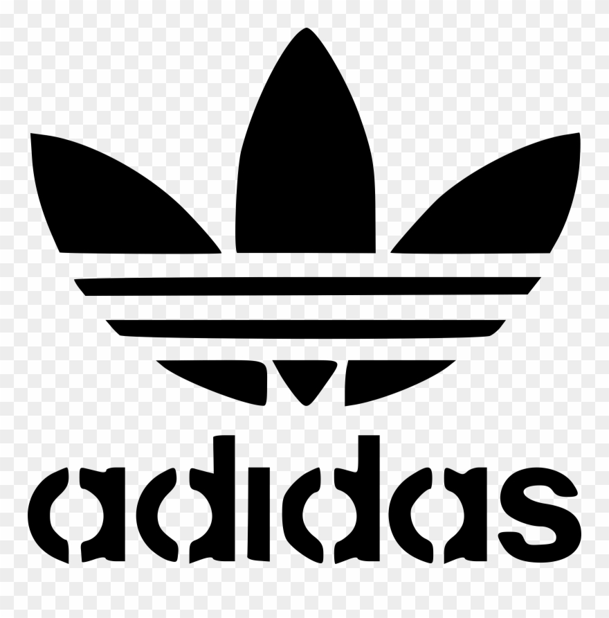 Freeuse Library Adidas Vector Black And White - Adidas Png Clipart