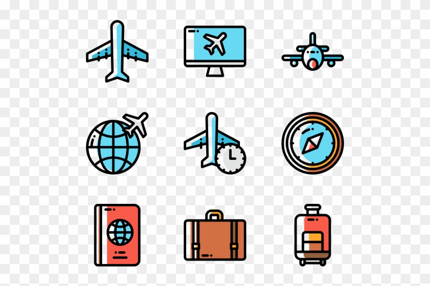 Aviation - Cyber Security Icon Clipart