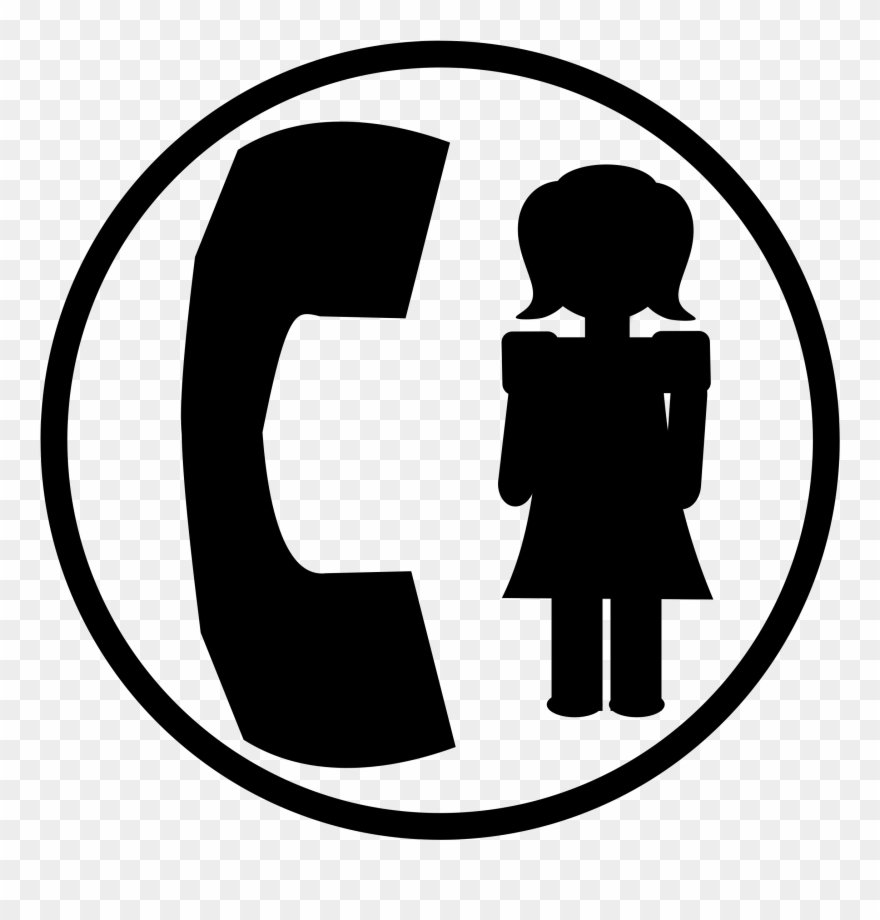 Telephone Png White Free Stock - Women Helpline Icon Png Clipart