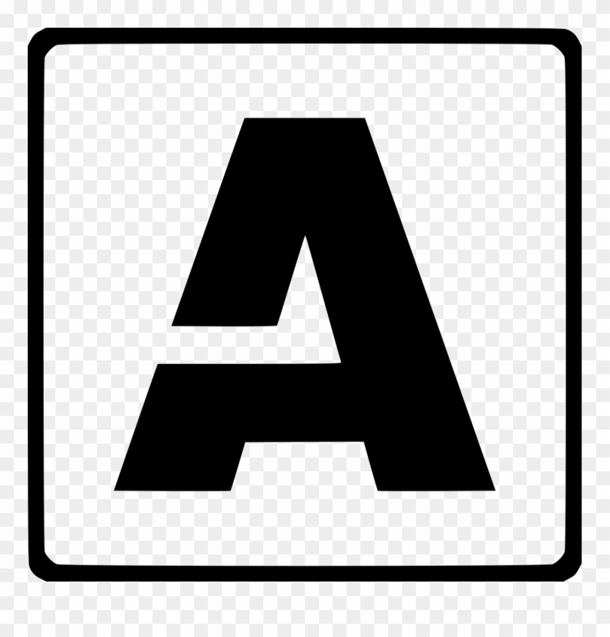 Clipart Modern Latin A Svg Png Icon Free - White Icon Alphabet Png Transparent Png