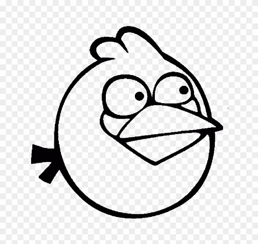 Turkey Feathers With A Very Unique Coloring Pages - Black Bird Angry Birds Coloring Pages Clipart