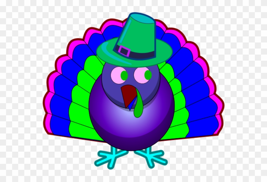 Colorful Turkey - Clipart Colorful Turkey - Png Download