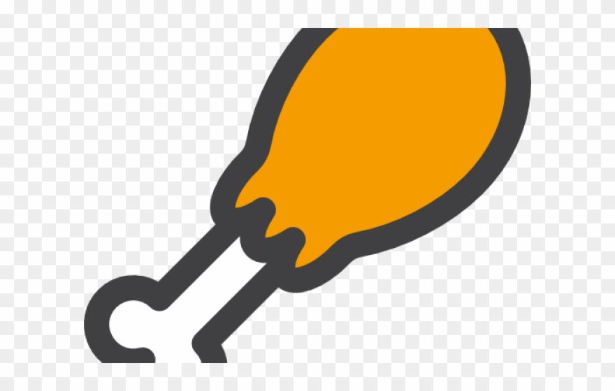 Cartoon Turkey Leg - Chicken Drumstick Clip Art - Png Download