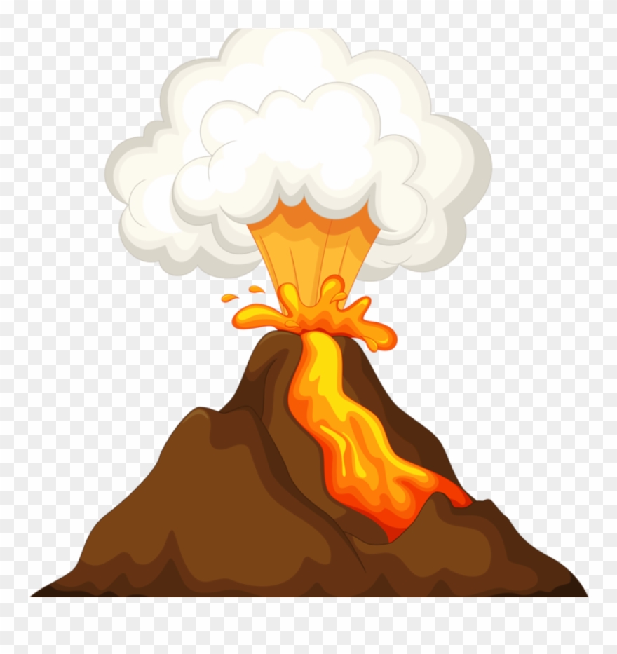 Banner Transparent Download Volcano Clipart - Volcano Clipart Transparent Background - Png Download