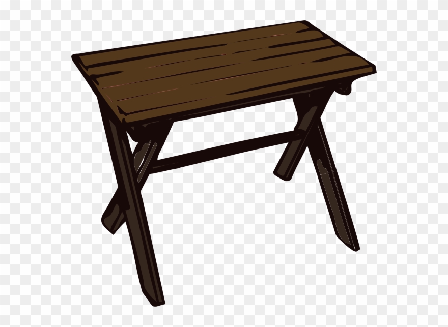 Wooden Table Clipart - Png Download