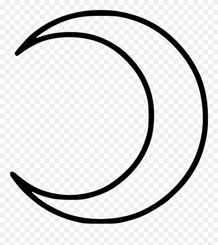 952px Crescent - Media Luna Dibujo Clipart