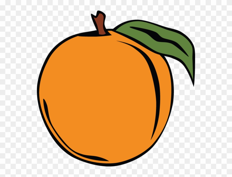 Discover Ideas About Orange Fruit - Peach Clip Art - Png Download