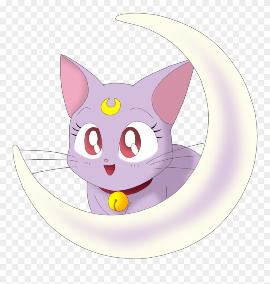 Sailormoon Sailor Moon Diana Cat Moon Gato Luna Gatolin - Luna Sailor Moon Png Clipart