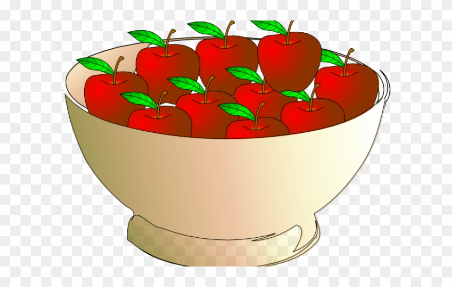 Apple Clipart Bowl - 10 Apples In A Bowl - Png Download