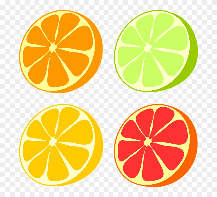 Orange Fruit Clipart Grapefruit - 자몽 일러스트 - Png Download