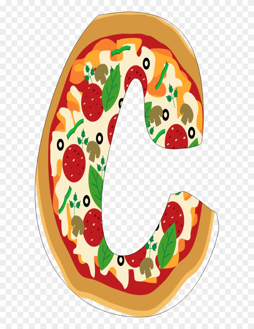Oh My Alfabetos - Letras Y Numeros De Pizza Clipart