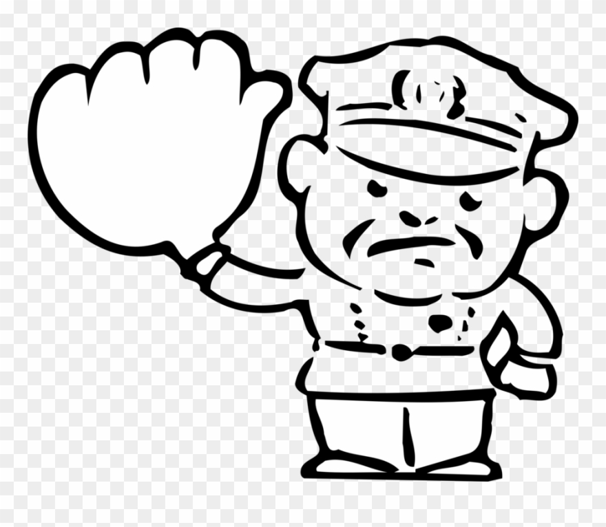 Police Officer Car Traffic Police Black And White - Ampel Ausmalbilder Clipart