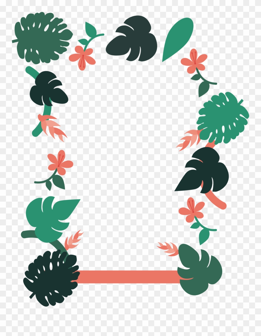 Clipart Banana Border - Green - Png Download