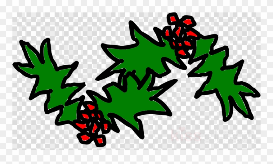 Download Xmas Holly Clipart Christmas Day Christmas - Transparent Christmas Tree Decal - Png Download