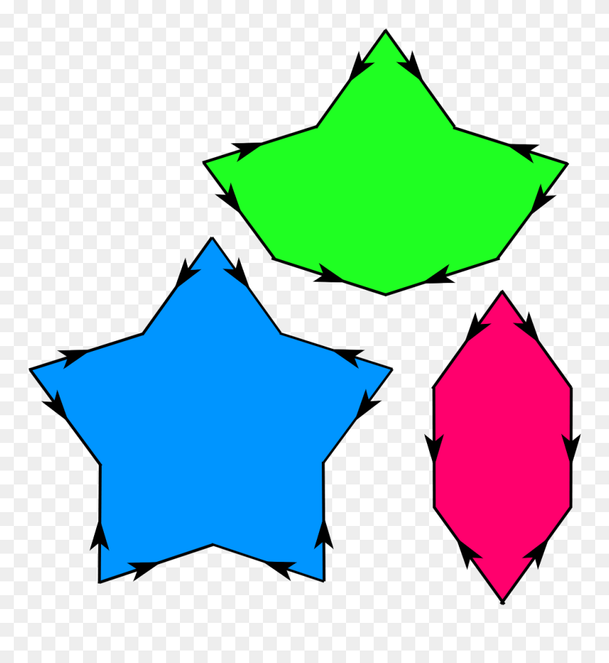 Starfish Ivyleaf Hex - Tessellation Clipart