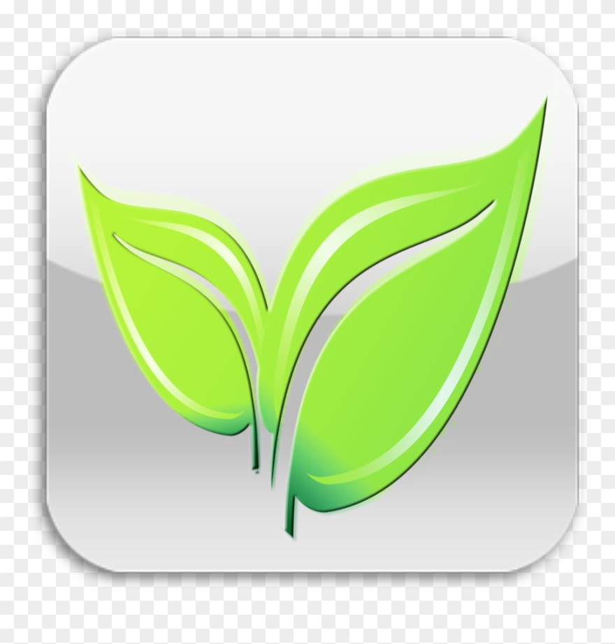 Images For Green Leaf Icon Png - Illustration Clipart