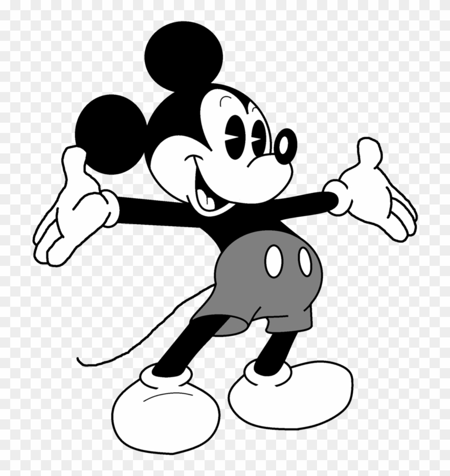 Mickey Black And White Drawing At Getdrawings - Black And White Mickey Mouse Clipart