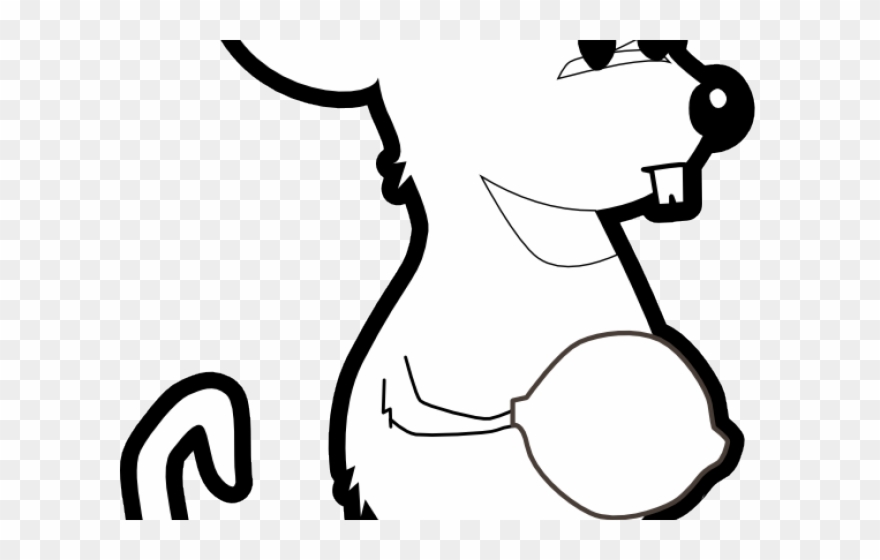 Rat Mouse Clipart Black - Cursor Clipart Black And White Png Transparent Png