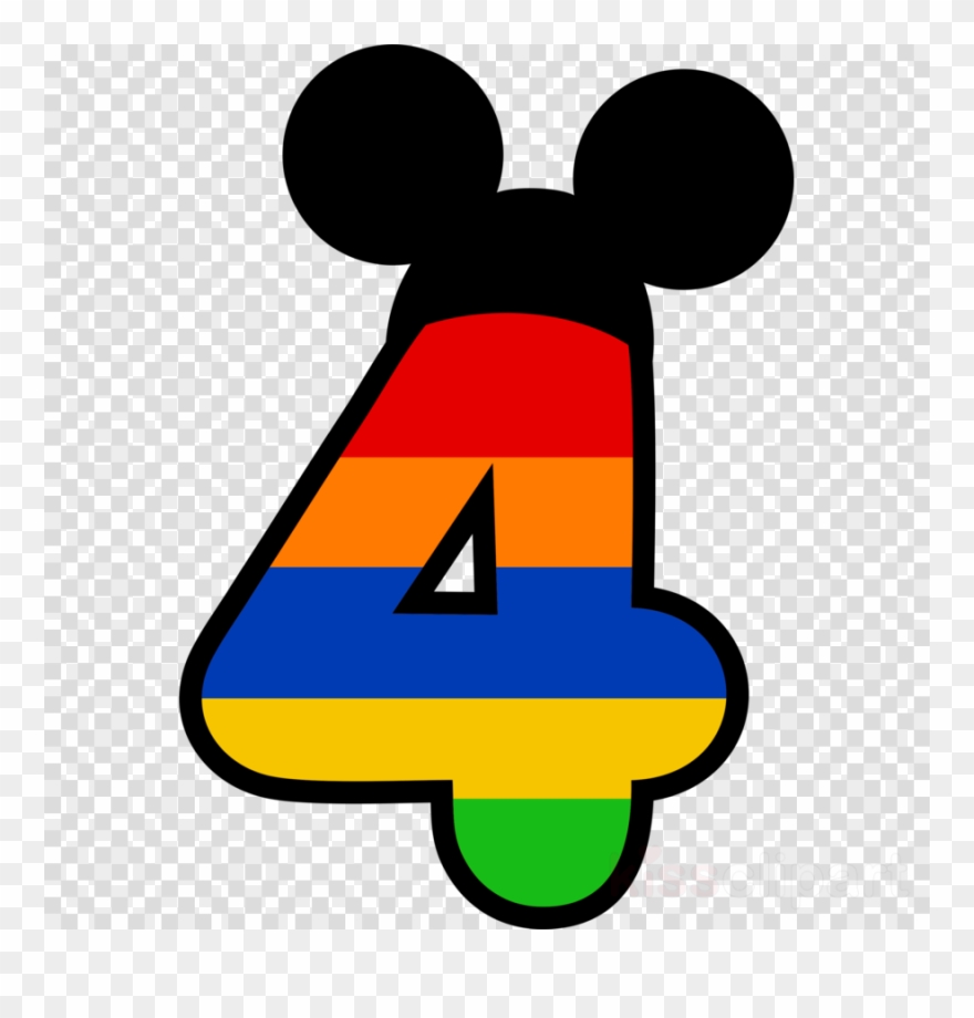 Download Numero 4 Mickey Png Clipart Minnie Mouse Mickey - Mickey Baby Numero Transparent Png