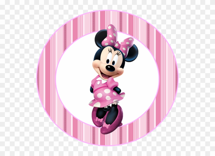 Mini Kit De Minnie Rosa Para Imprimir Gratis - Topo De Bolo Minnie Rosa Para Imprimir Clipart